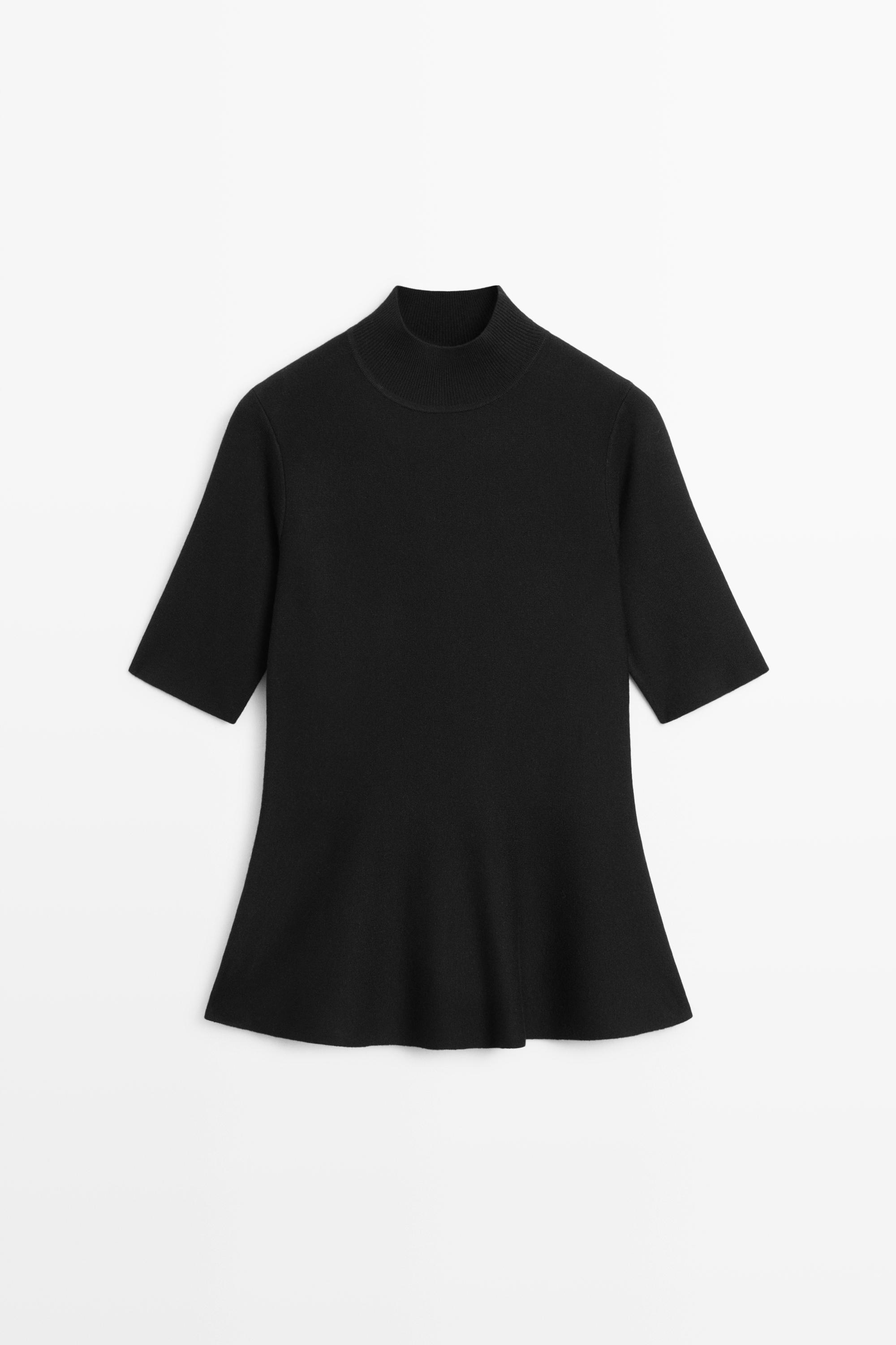 Top en maille avec détail basque